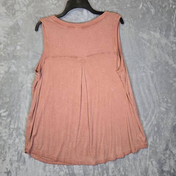 NWT Jane and Delancey Shirt Tank Top Sleeveless XL Rust Mauve Boho Hippie - Picture 3 of 6
